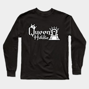 Queen of the House on dark shirt Long Sleeve T-Shirt